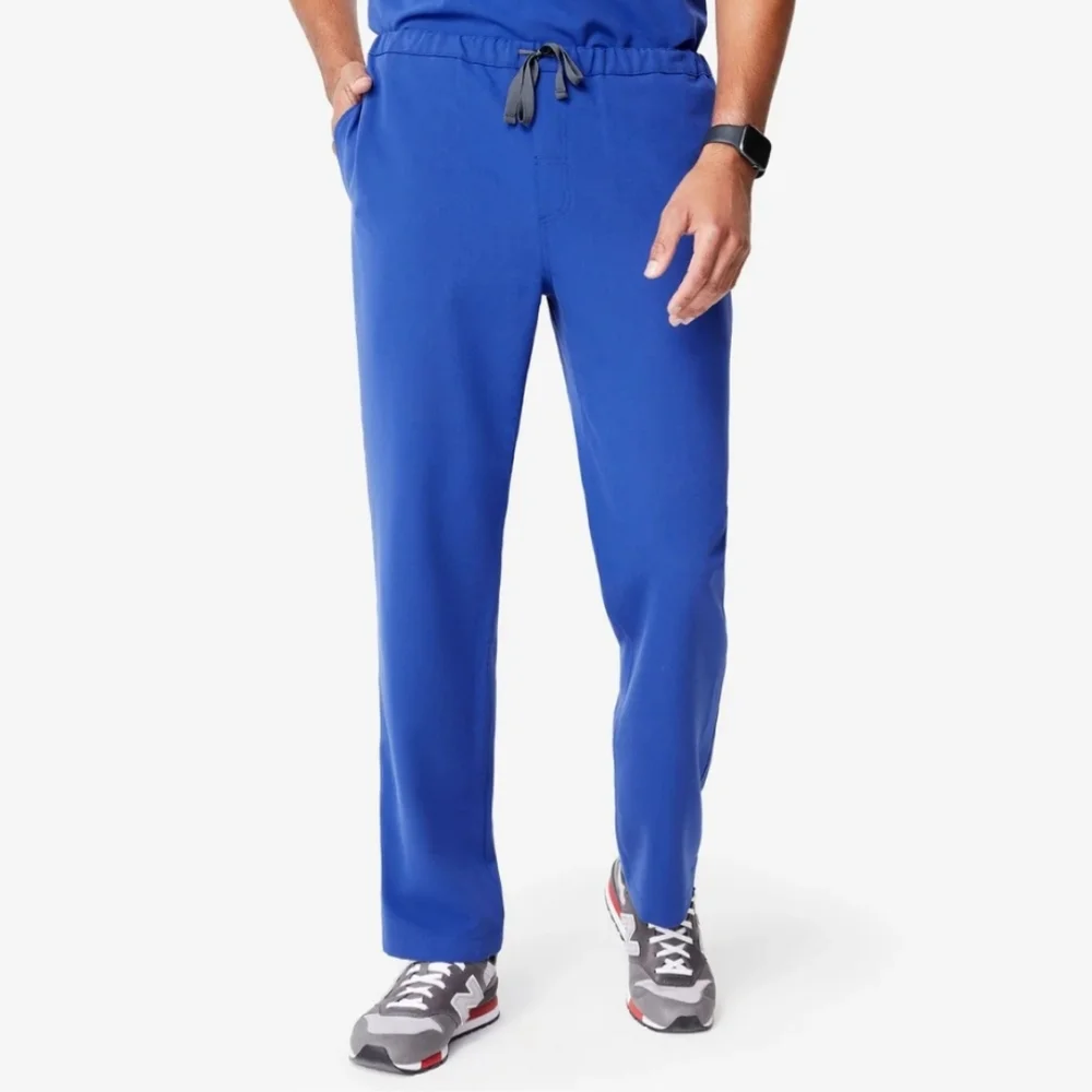 Figs Pisco Basic Blue Straight Leg Scrub Pants
